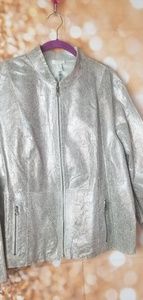 Reversible Leather Jacket (Plus Size)